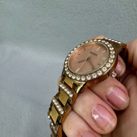 Fossil Women\'s Stainless Steel Analog Rose Gold Dial Quartz Watch main image 5